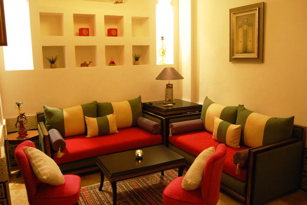 فندق رياض فيفا مراكش المظهر الخارجي الصورة A living room in a hotel